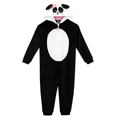 Afbeelding van Harry Bear Onesie meisjes Panda, zwart.