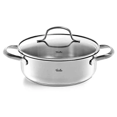 Afbeelding van Fissler San Francisco Kookpan Laag met Glazen Deksel 1L Ø 16cm