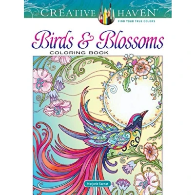 Afbeelding van Creative Haven Birds and Blossoms Coloring Book