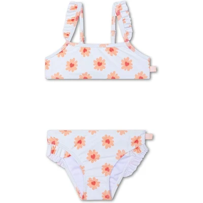 Afbeelding van Swim Essentials Bikini Meisjes Zwemkleding Bloemen Hartjesprint Maat 86/92