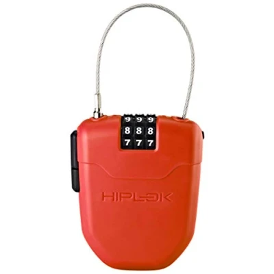 Afbeelding van Hiplok FX cijferslot staal 1000 mm rood