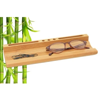 Afbeelding van WEDO Bamboe Desk Organizer met Smartphone Houder