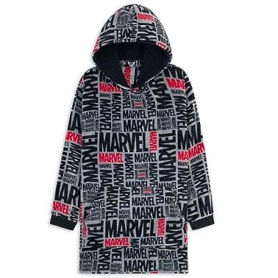 Afbeelding van Marvel Fleecetrui voor heren, oversized sweatshirt van fleece, Avengers, Grijs/Zwart
