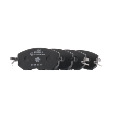 Afbeelding van HELLA 8DB 355 020 891 Remblokkenset Met akoestische slijtagewaarschuwing toebehoren SUBARU: Impreza III Hatchback, BRZ Coupe, XV I
