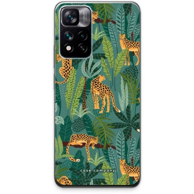 Afbeelding van Case Company® hoesje geschikt voor Xiaomi 11i Hypercharge Luipaard 2 Soft Cover Telefoonhoesje Bescherming aan alle Kanten en Schermrand