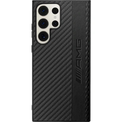 Afbeelding van Mercedes Benz AMG Carbon Back Cover Geschikt voor Samsung Galaxy S23 Ultra S918 Zwart