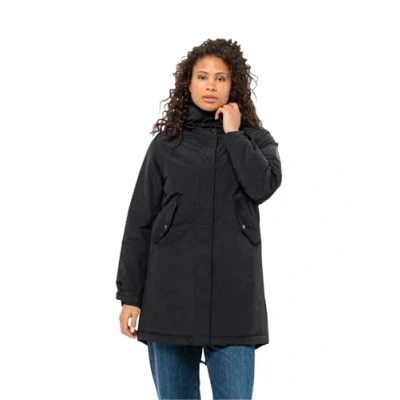 Afbeelding van Jack Wolfskin Talforst Parka, Dames, Maat: Small, Black