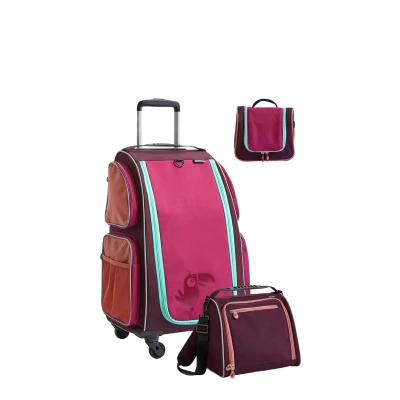 Afbeelding van HABA Kinderkoffer Rolltrolley mit Trolleytasche und Kulturbeutel