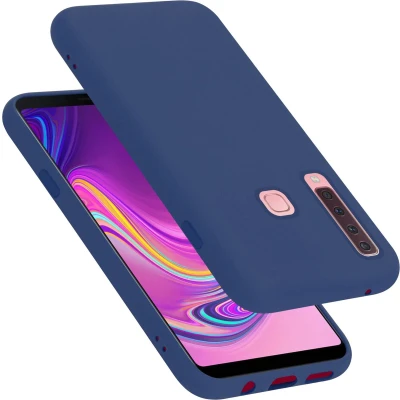 Afbeelding van Cadorabo Hoesje geschikt voor Samsung Galaxy A9 2018 in LIQUID BLAUW Beschermhoes gemaakt van flexibel TPU silicone Case Cover