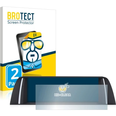 Afbeelding van BROTECT Screenprotector voor BMW 5 F11 2012 Infotainment System Folie Beschermfolie transparant (2 Stuks)