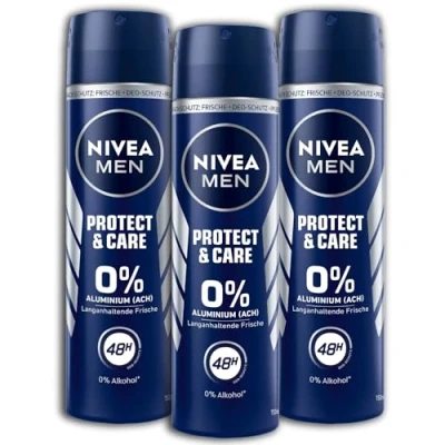 Afbeelding van NIVEA MEN Protect &amp; Care deodorant Spray 150 ml zonder aluminium voor langdurige frisheid, voedende met 48 uur