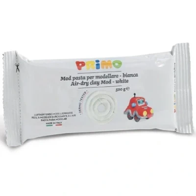 Afbeelding van Primo modelleerklei air dry wit 500 gr