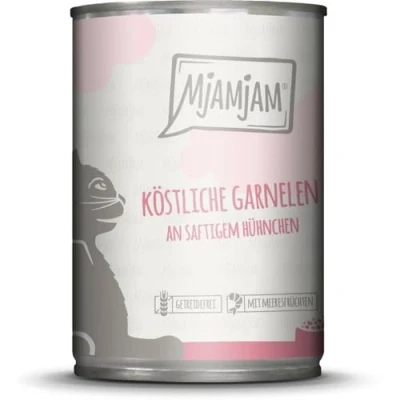 Afbeelding van 6x400g MjAMjAM heerlijke garnalen op sappige kip kattenvoer nat