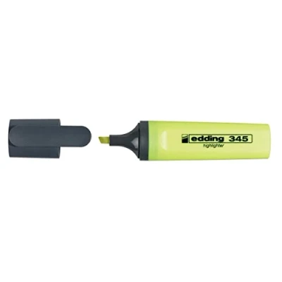 Afbeelding van Edding markeerstift 345 geel, doos van 10 stuks