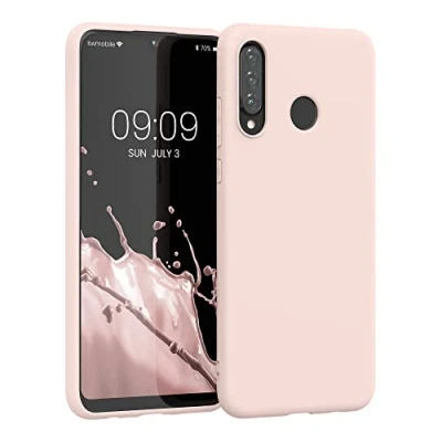 Afbeelding van kwmobile telefoonhoesje geschikt voor Huawei P30 Lite Hoesje smartphone Back cover in kokosmelk