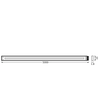 Afbeelding van LEDVANCE FLEX COB 5M LED Streifen TW RC, gelb, 30W, 1700lm, warm bis kaltweiß steuerbar, Technologie, homogene Lichtverteilung, mit Fernbedienung, lange Lebensdauer, einfache Montage, IP20