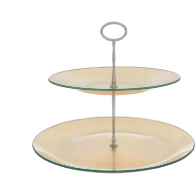 Afbeelding van Cosy &amp; Trendy Etagere / Serveertoren Goud ø 31 cm