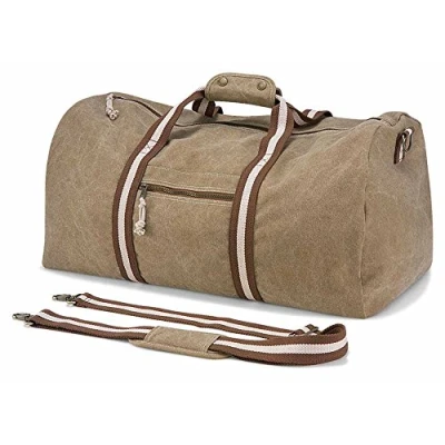 Afbeelding van Quadra Vintage canvas weekendtas QD613 Sahara