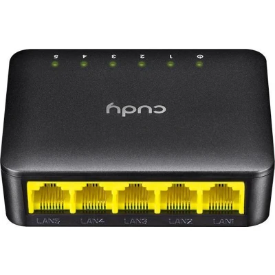 Afbeelding van Cudy FS105D Netwerk Switch 5 Poorten Unmanaged Fast Ethernet