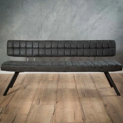 Afbeelding van Max eetkamerbank 180 cm zwart