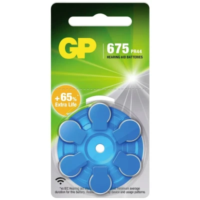 Afbeelding van GP Batteries Batterij voor hoortoestel ZA675 1.4 V 6 stuk(s) Zink lucht PR44