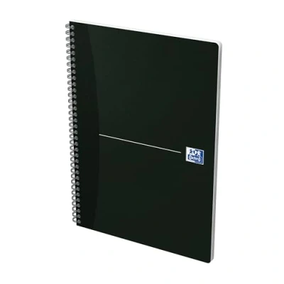 Afbeelding van Oxford Office Essentials spiraalschrift, 180 bladzijden, ft A4, geruit 5 mm, zwart stuks