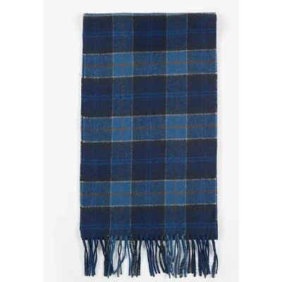 Afbeelding van Barbour Sjaal Tartan Lams Wol Midnight Heren Suitable Herenkleding