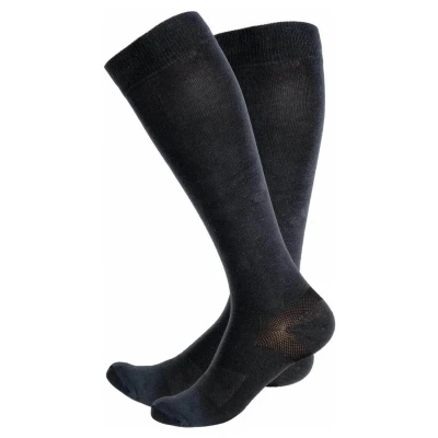 Afbeelding van Elt Paardrijsokken Bamboo Zwart&amp;Donkerblauw Ruiteraccessoires M