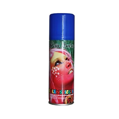 Afbeelding van Eulenspiegel haarkleur spray, blauw, 125 ml, carnaval, Halloween, themafeest 819333
