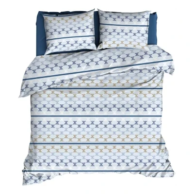 Afbeelding van Romanette Kapla Dekbedovertrek Lits jumeaux 240x200/220 cm Blue