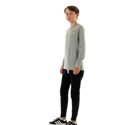Image de Levi&#039;s Long Sleeve Batwing Chest Hit Tee Garçon, Grey Heather, 8 ans