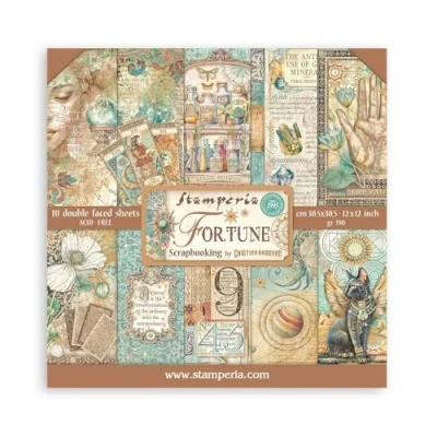 Afbeelding van Stamperia Scrapbooking papier voor scrapbooking, albums, kaarten maken, bullet journaling en meer, zuurvrij, dubbelzijdig, perfect vrije tijd, knutselen geschenken