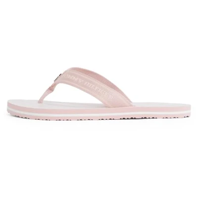 Afbeelding van Tommy Hilfiger Beach Sandal Teenslippers, Dames, Maat: 39, Foggy pink Polyester