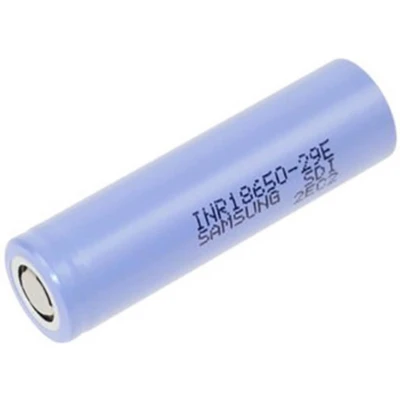 Afbeelding van Samsung INR18650 29E Speciale oplaadbare batterij 18650 Flat top, Geschikt voor hoge temperaturen Li ion 3.6 V 2900 mAh