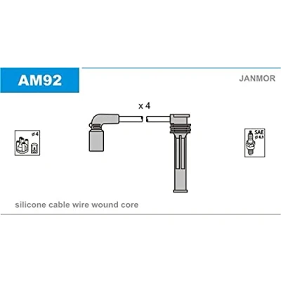 Afbeelding van JANMOR AM92 Bougiekabelset CHEVROLET: Aveo / Kalos Hatchback