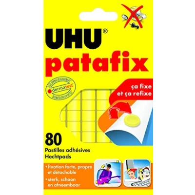 Afbeelding van UHU 50140 Patafix pads Geel Inhoud: 80 stuk(s)