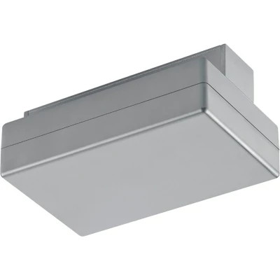 Afbeelding van Spanningsrail Voedingsconnector met Fasewisselaar DUOLINE 2 Fase Mat Titaan