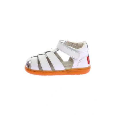 Afbeelding van Kickers FLO Outdoorsandalen voor kinderen, Maat: 20, Blanc Leer