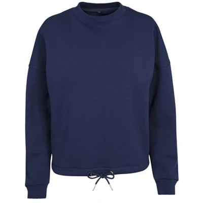 Afbeelding van Build your Brand Ladies ́ Oversize Crewneck BY058 Light Navy