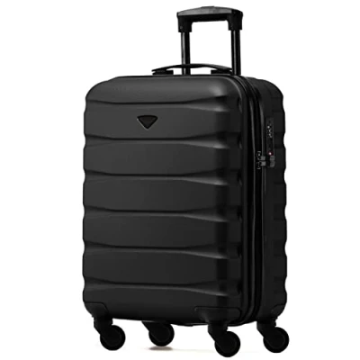 Afbeelding van Flight Knight Lichte koffer met 4 wielen van hard ABS, goedgekeurd door meer dan 100 luchtvaartmaatschappijen, waaronder EasyJet, British Airways, RyanAir, Virgin Atlantic, Emirates en nog veel meer,