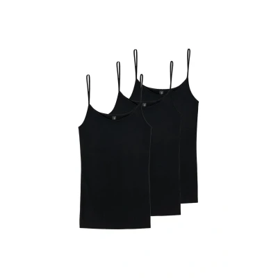 Afbeelding van Schiesser 3 PACK Hemd, Dames, Maat: 36, Schwarz