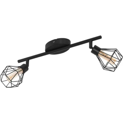 Afbeelding van EGLO Zapata 1 opbouwspot 2 lichts G9 LED zwart/amberkleurig