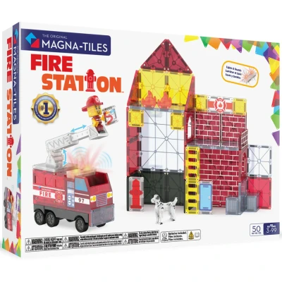 Afbeelding van Magna tiles magnetische tegels fire station 50st