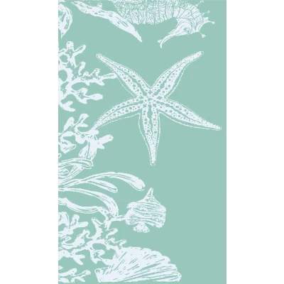 Afbeelding van PHLOX Strandlaken 100% katoen 1 zijde velour 90x160 lagoon