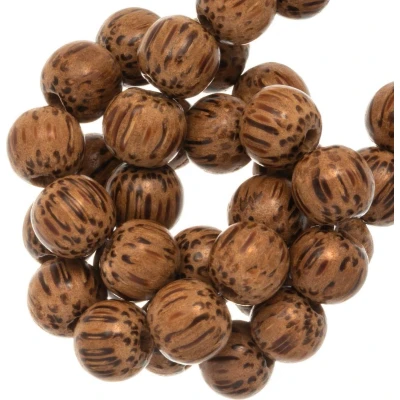 Afbeelding van Houten Kralen (18 mm) Palmwood (23 stuks)