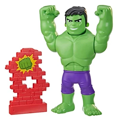 Afbeelding van Spidey en zijn buitengewone vrienden, Hulk muurcassette, 25 cm groot figuur met meerdere gezichten, voor kinderen vanaf 3 jaar