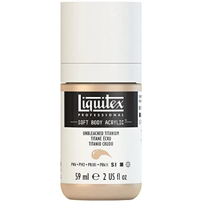Afbeelding van Liquitex Zachte body 59 ml extra fijne acrylverf met lage viscositeit titanium ecru