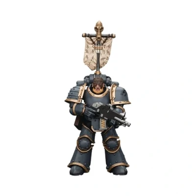 Afbeelding van Joy Toy (CN) Warhammer The Horus Heresy Action Figure 1/18 Space Wolves Grey Slayer Pack met Legion Vexilla 12 cm Figuur