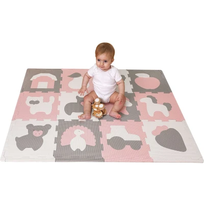 Afbeelding van Hakuna Matte Speelkleed Baby foam mat boerderij dieren