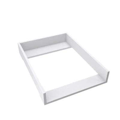 Afbeelding van regalik IKEA Hemnes luieronderlegger, uitbreiding voor commode 50 cm, afneembaar, aankleedplank met rechte fronten, wit, ABS materiaal 1 mm, 72 cm x 54
